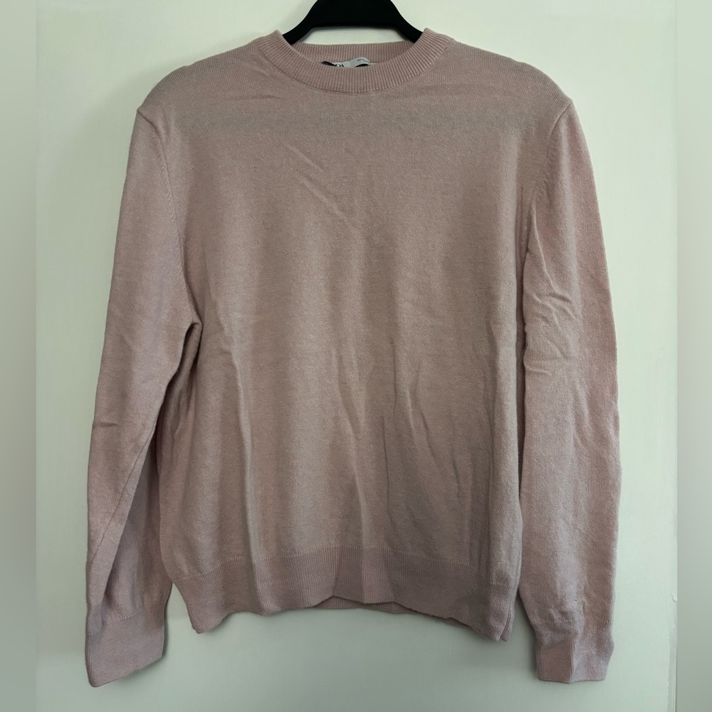 ZARA Wool Blend Rose Pink Sweater